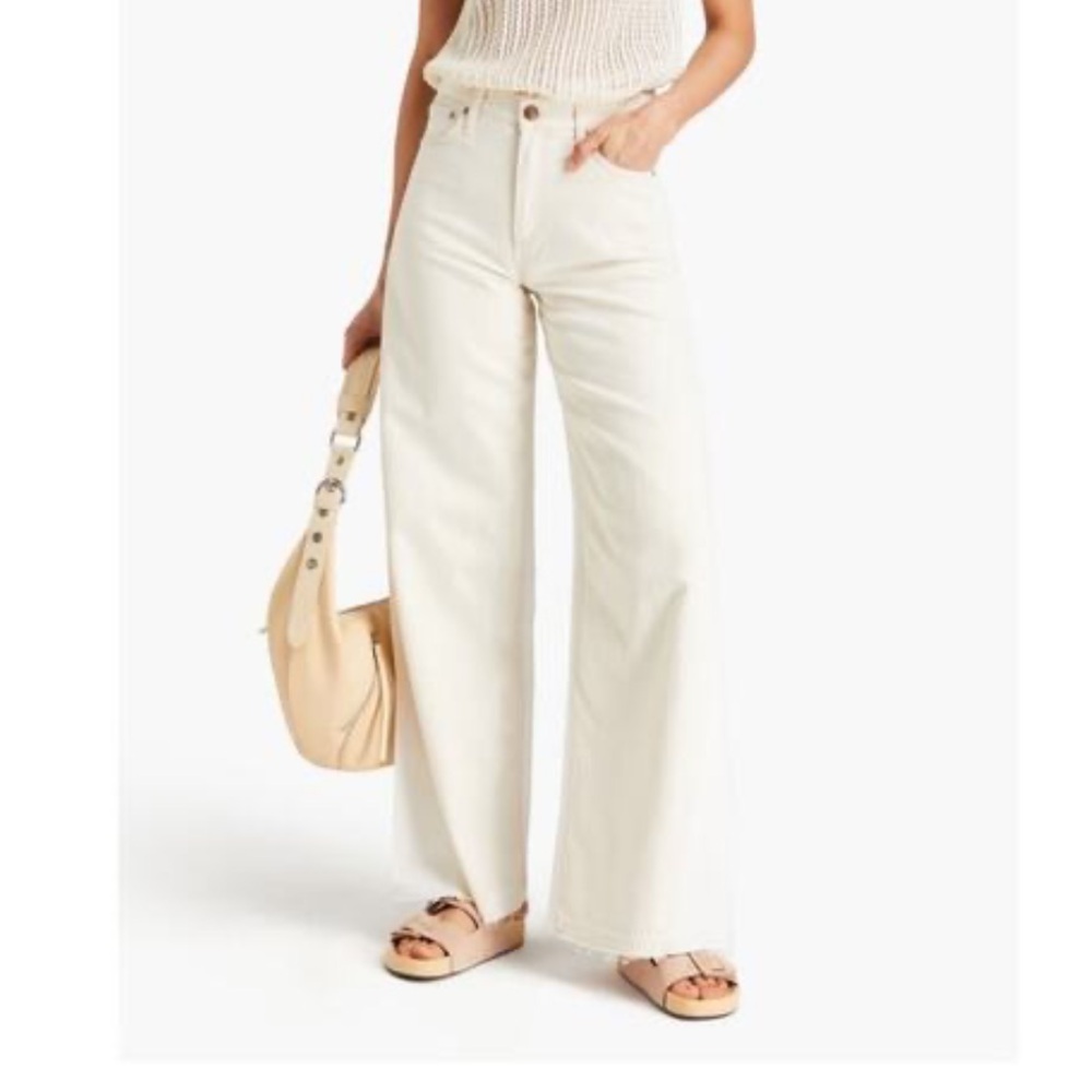 rag & bone Cream Flare & "Sofie" Wide Leg Jeans